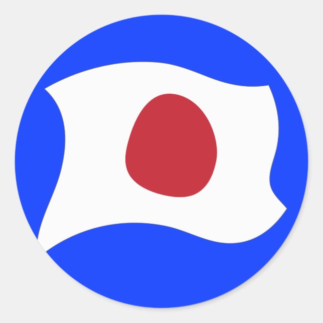 KAMIKAZE(神風) CLASSIC ROUND STICKER (Front)