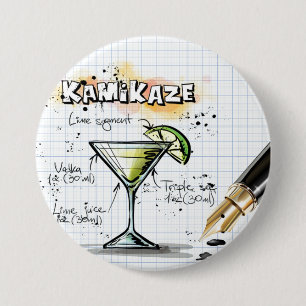 Kamikaze 7.5 Cm Round Badge