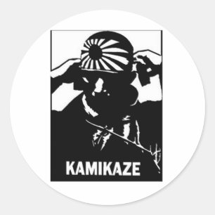 Kamikaze Classic Round Sticker