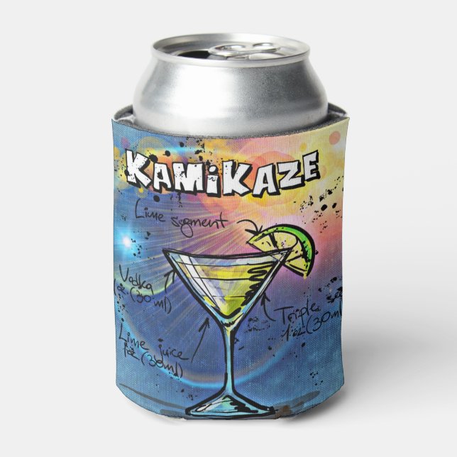 Kamikaze Cocktail (#3 of 12 Drink Recipe Sets) Can Cooler (Can Front)