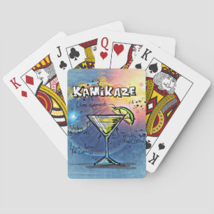 Kamikaze Cocktail (#3 of 12 Drink Recipe Sets) Playing Cards