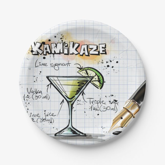 Kamikaze Paper Plate (Front)