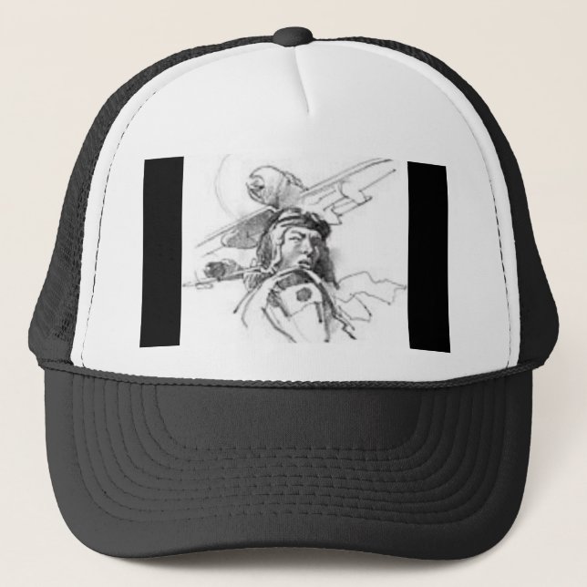 Kamikaze Pilot Divine Wind Baseball Hat (Front)