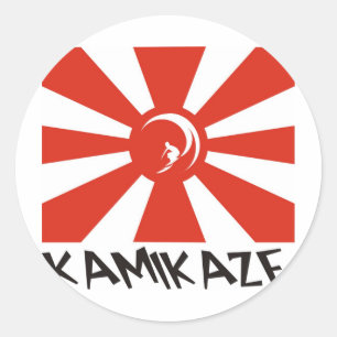 Kamikaze Surf Classic Round Sticker
