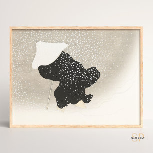 Kamisaka Sekka Swirling Snow Japanese Asian Art  Poster