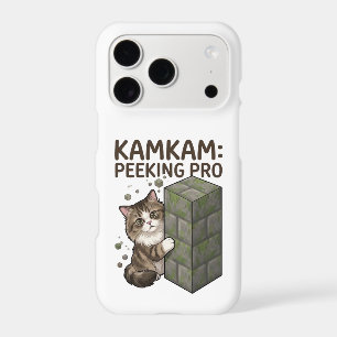 KAMKAM Peeking Pro Funny Pixel Block Cat Art