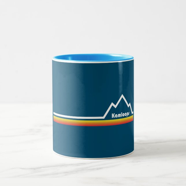 Kamloops British Columbia Two-Tone Coffee Mug (Center)