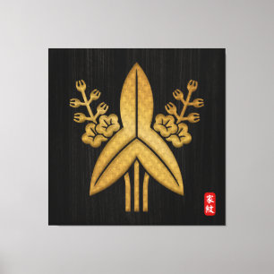 Kamon FUKUSHIMA family crest canvas print