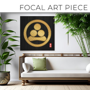 Kamon WATANABE family crest  canvas print