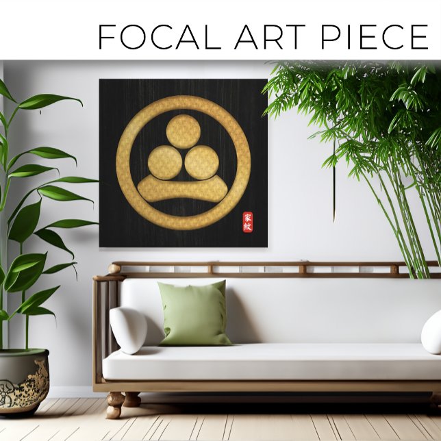 Kamon WATANABE family crest  canvas print (Creator Uploaded)