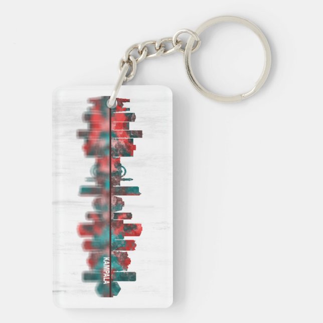 Kampala Skyline Key Ring (Back)