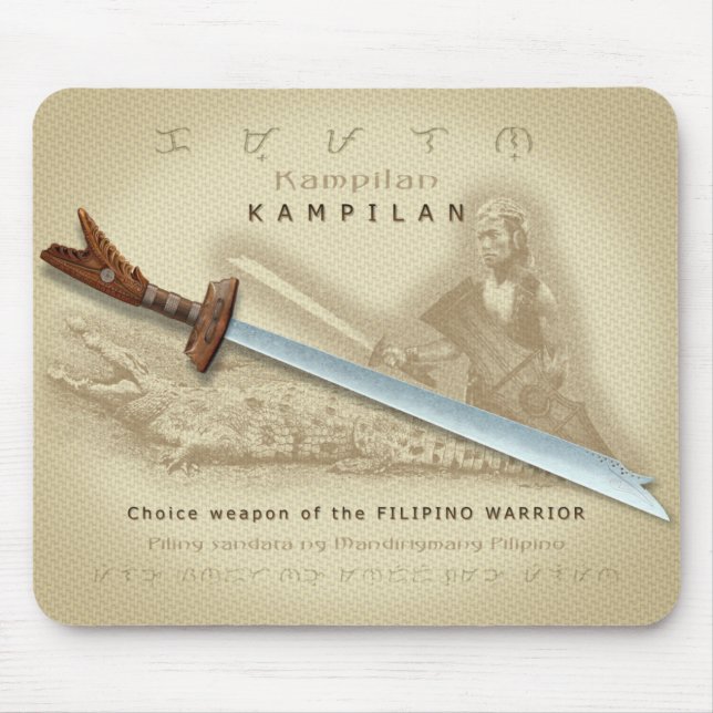Kampilan Mousepad (Front)