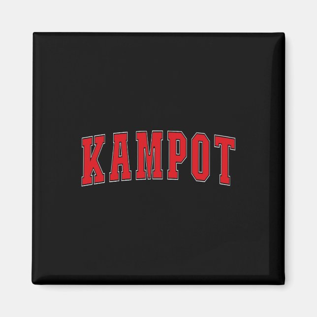 Kampot Cambodia Cambodian Vacation Souvenirs Kampo Magnet (Front)
