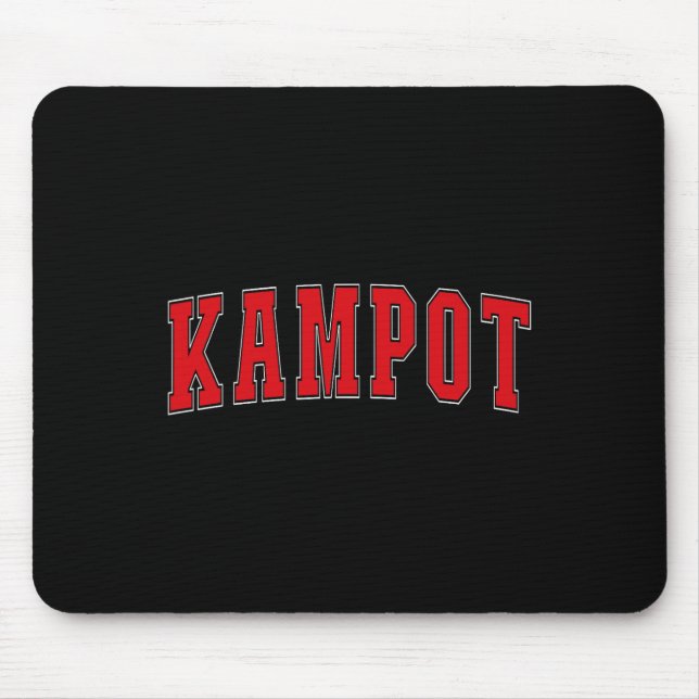 Kampot Cambodia Cambodian Vacation Souvenirs Kampo Mouse Mat (Front)