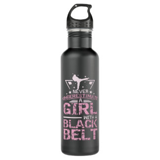 Kampsport Girl Black Belt 710 Ml Water Bottle