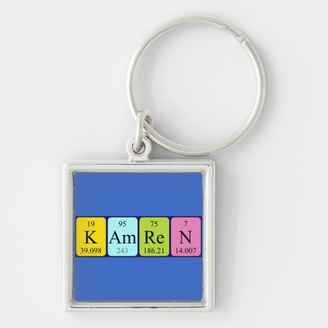 Kamren periodic table name keyring (Front)
