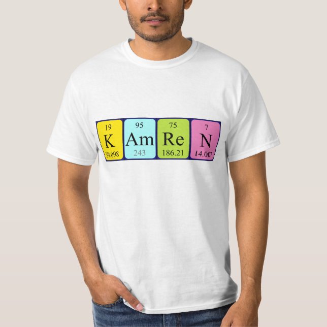 Kamren periodic table name shirt (Front)
