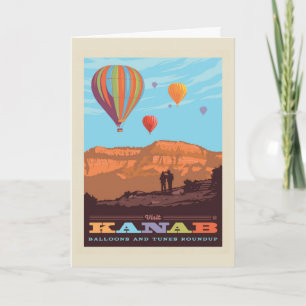Kanab, Utah Balloons And Tunes Roundup Card