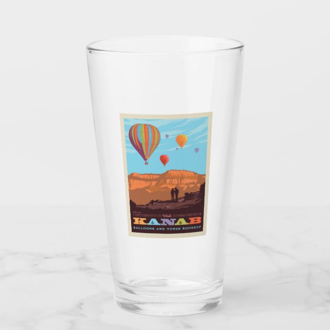 Kanab, Utah | Balloons And Tunes Roundup Glass (Front)