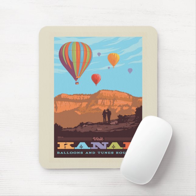 Kanab, Utah | Balloons And Tunes Roundup Mouse Mat (With Mouse)