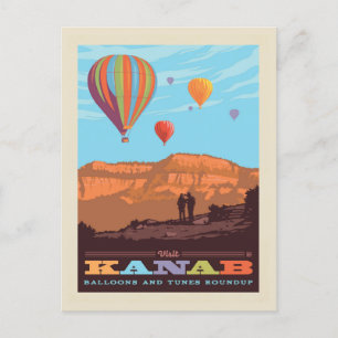 Kanab, Utah Balloons And Tunes Roundup Postcard