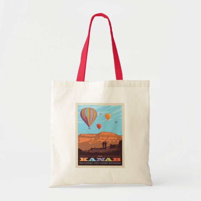 Kanab, Utah | Balloons And Tunes Roundup Tote Bag (Front)