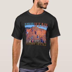 Kanab Utah Hot Air Balloons Black T-Shirt