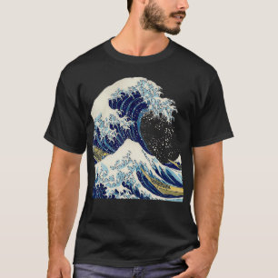 Kanagawa Hokusai Japanese Art The Great Wave Vinta T-Shirt