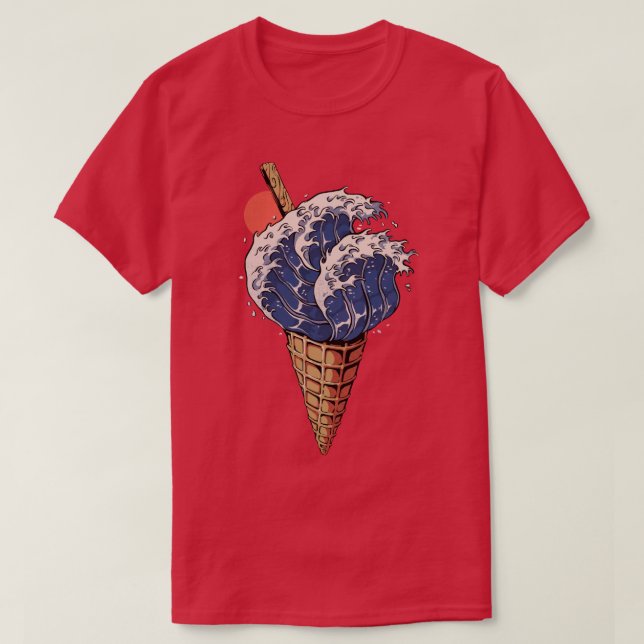 Kanagawa Ice Cream  T-Shirt (Design Front)