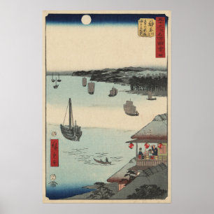 Kanagawa, Japan: Vintage Utagawa Woodblock Print