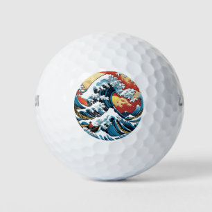Kanagawa Japanese The great wave Golf Balls
