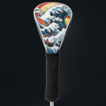 Kanagawa Japanese The great wave Golf Head Cover<br><div class="desc">Under the Wave Off Hokusai's Kanagawa Japanese The great wave</div>