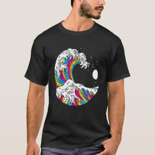 Kanagawa Japanese The Great Wave Of Pansexual Lgbt T-Shirt