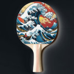 Kanagawa Japanese The great wave Ping Pong Paddle<br><div class="desc">Under the Wave Off Hokusai's Kanagawa Japanese The great wave</div>