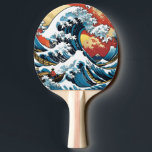 Kanagawa Japanese The great wave Ping Pong Paddle<br><div class="desc">Under the Wave Off Hokusai's Kanagawa Japanese The great wave</div>