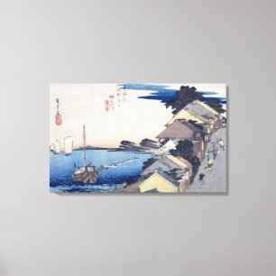 Kanagawa: View of the Ridge Canvas Print