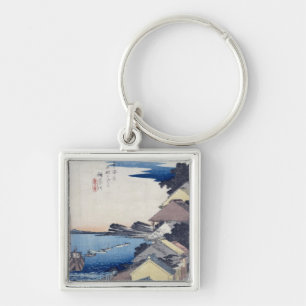 Kanagawa: View of the Ridge Key Ring