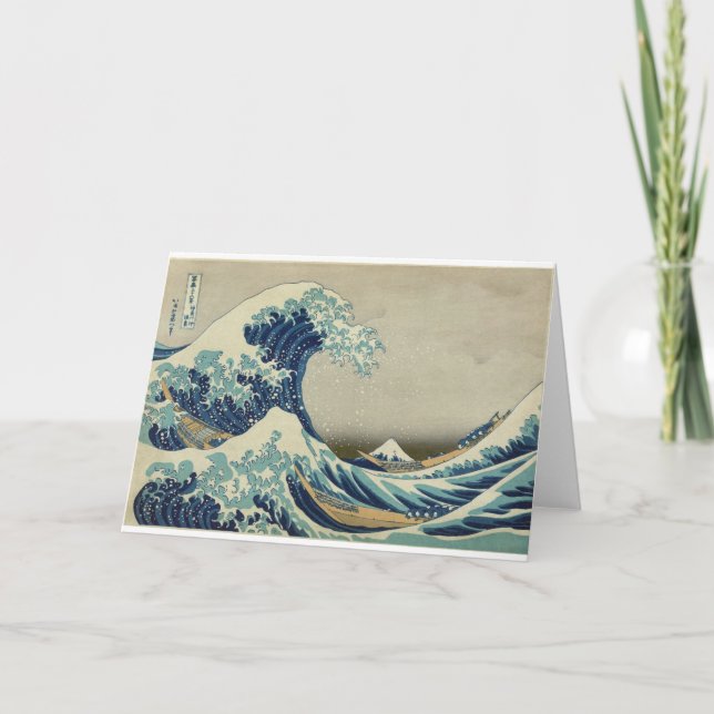 Kanagawa Wave by Katsushika Hokusai Card (Front)