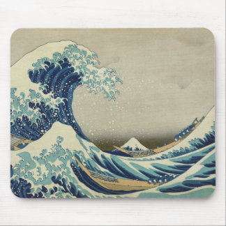Kanagawa Wave by Katsushika Hokusai Mouse Mat