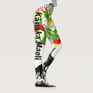 Kānaka Maoli ROOTS Blk Leggings