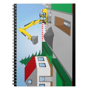 Kanalbaustelle Notebook