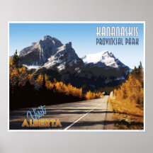 Kananaskis Provincial Park Vintage Travel Poster