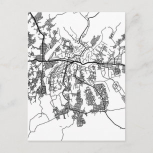 Kananga Democratic Republic of the Congo City Map Postcard
