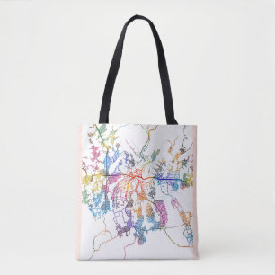 Kananga Democratic Republic of the Congo City Map Tote Bag