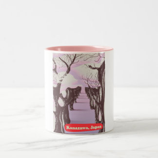 Kanazawa, Japan Blossom Two-Tone Coffee Mug
