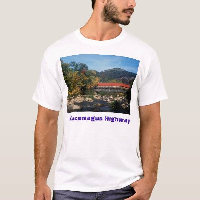 Kancamagus Highway Albany Covered Bridge T-Shirt (Front)
