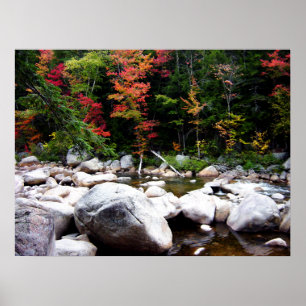 Kancamagus Highway in Autumn Poster