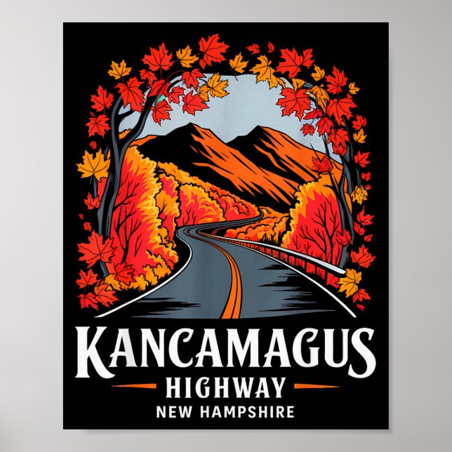 Kancamagus Highway New Hampshire Fall Foliage Souv Poster (Front)