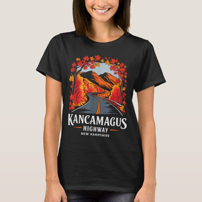 Kancamagus Highway New Hampshire Fall Foliage Souv T-Shirt (Front)