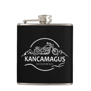 Kancamagus Highway New Hampshire Motorcycle Hip Flask